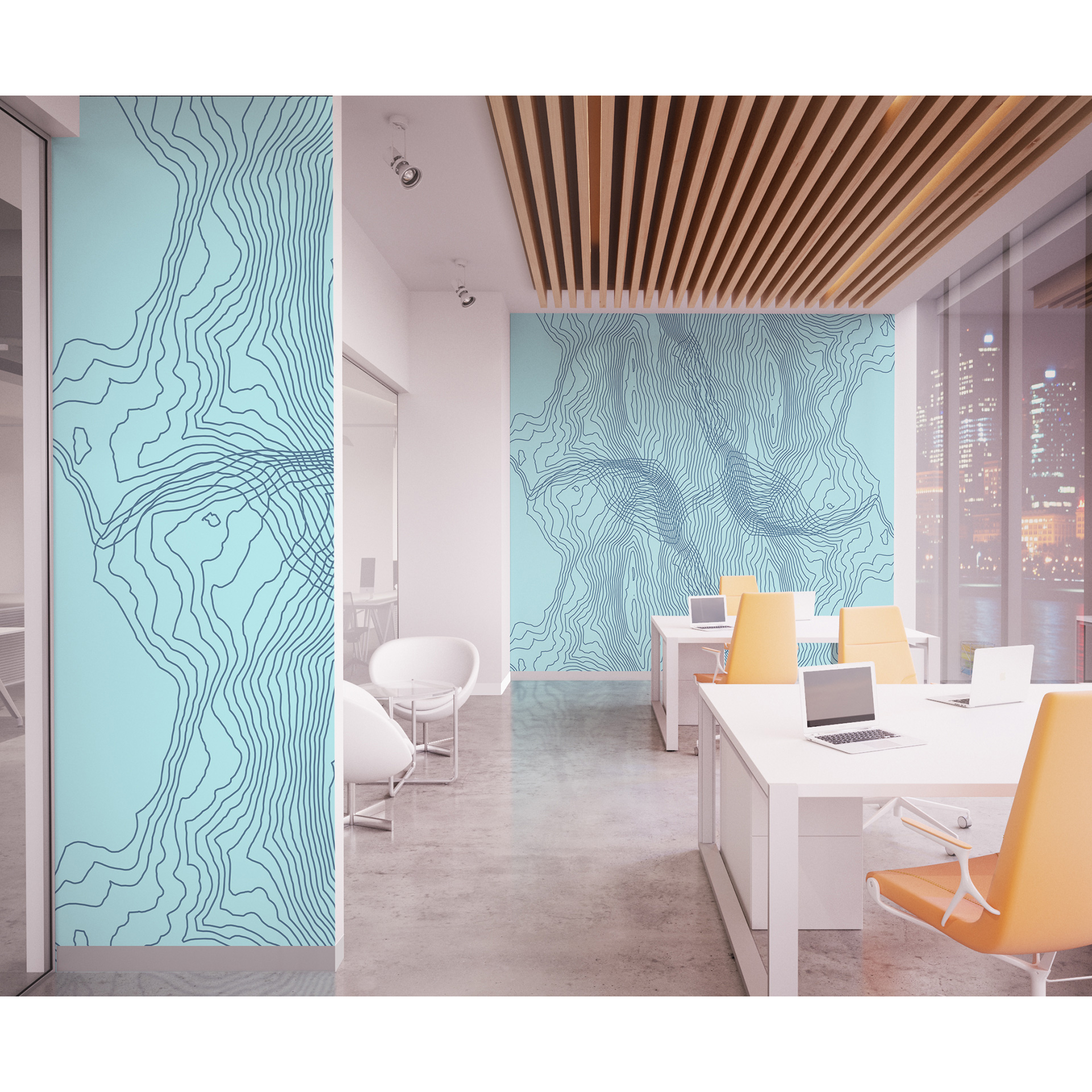 Gossamer LEVEYart Digital Wallcovering